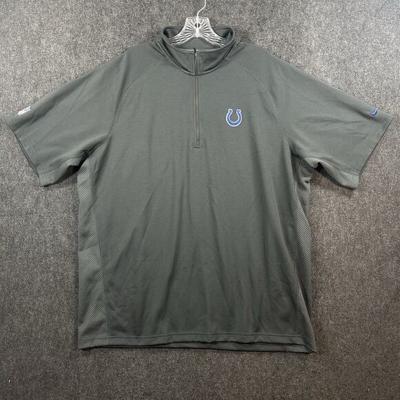 Nike Indianapolis Colts Pullover Men’s Extra Large Gray 1/4 Zip NFL On Field - Picture 1 of 11